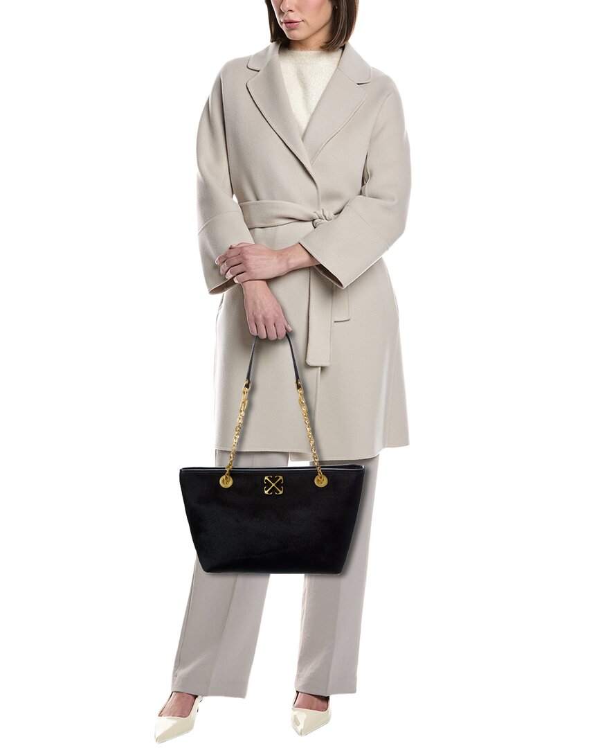 Off-White Jitney Small Chain Haircalf Tote