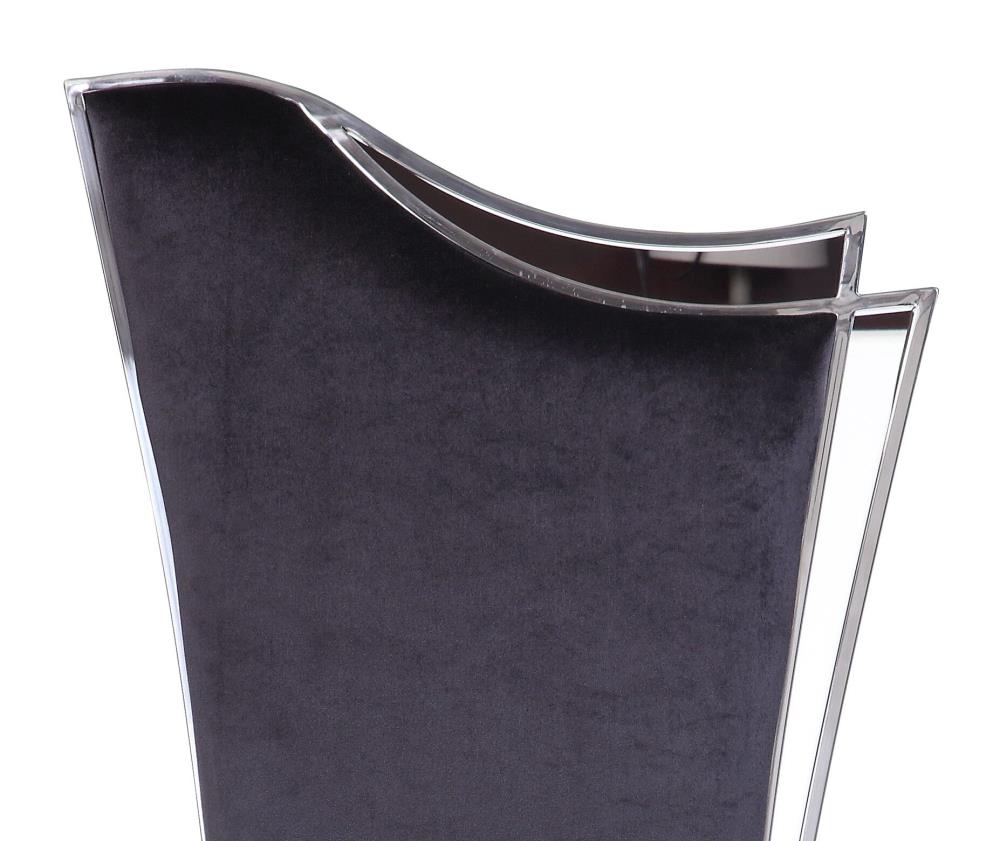 Armless Dining Chairs with Padded Seats and Backs