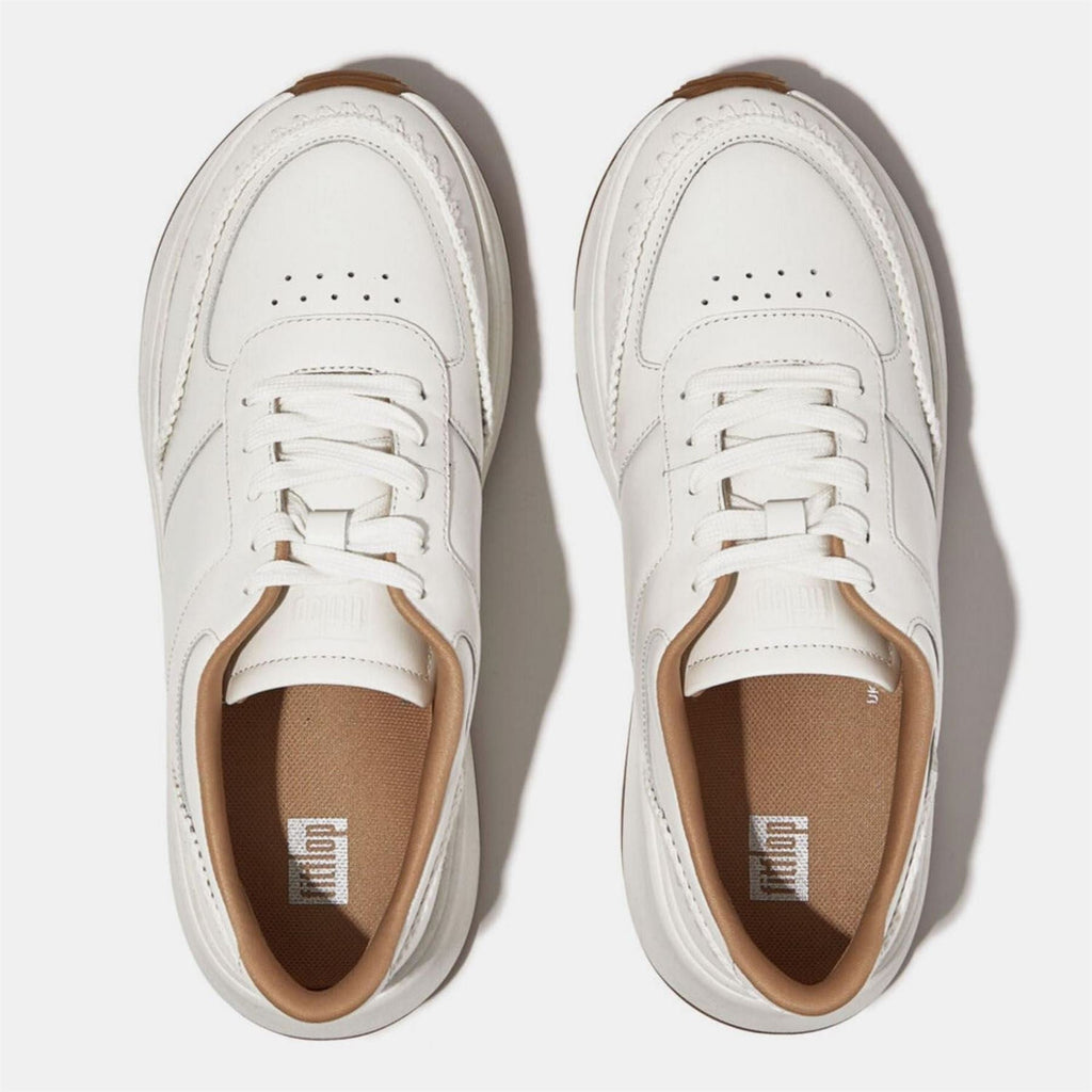 Fit Flop Mode Crochet Stitch Leather Flatform Trainers