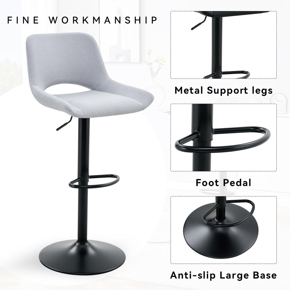 Modern Adjustable Counter Chairs with Comfortable Cushions