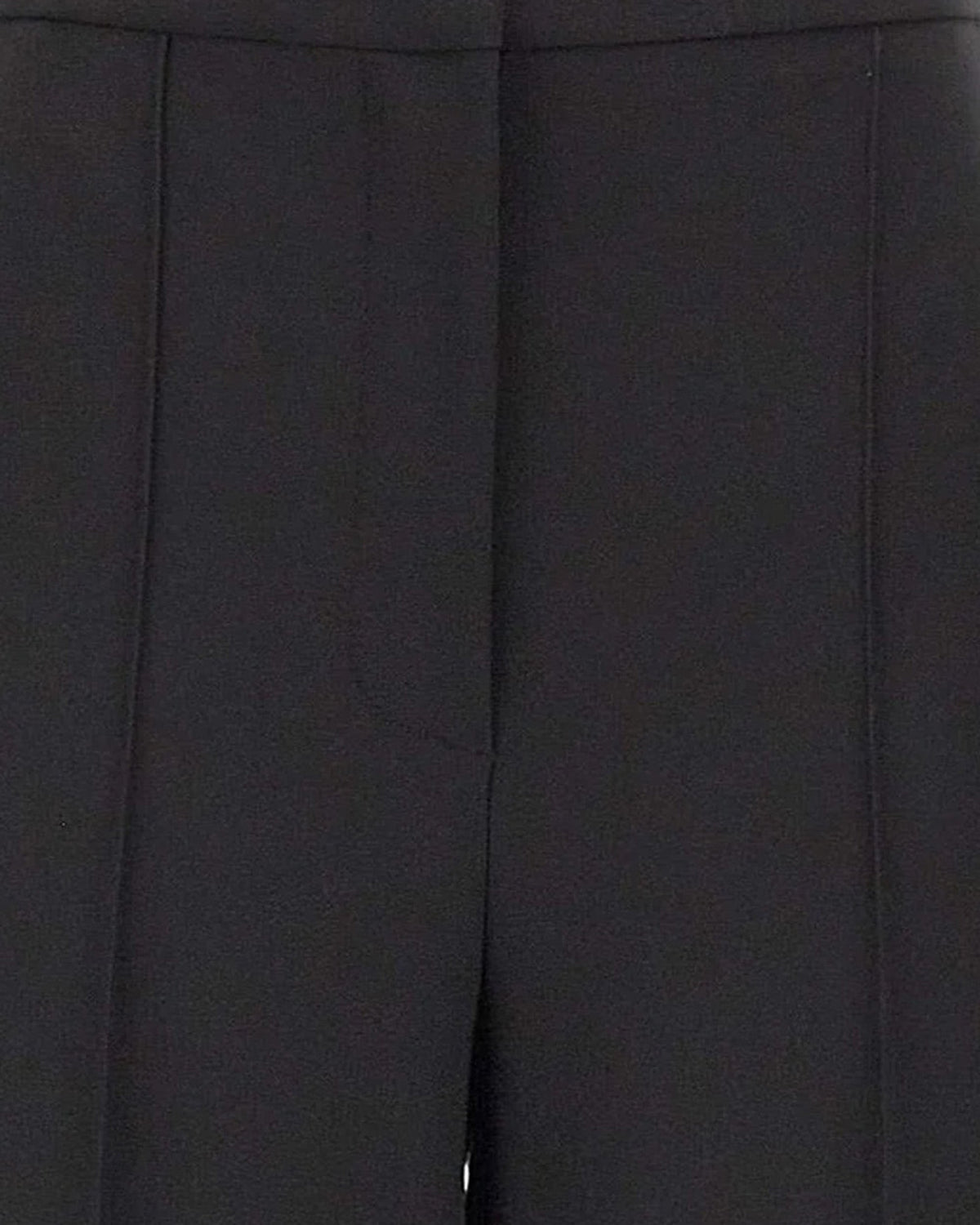 Black Lightweight Crêpe Palazzo Pants