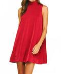 Lumen Tie-Back Dress In Red