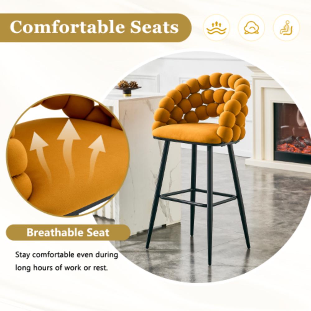 Contemporary Bubble Back Kitchen Stools