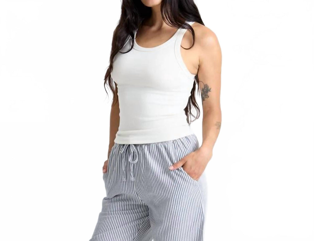 Wind Worn Tank Top In Bone