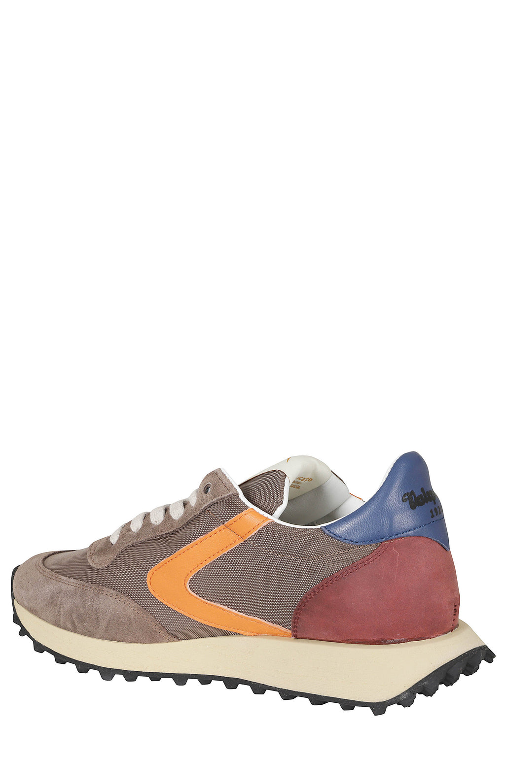 Taupe Vintage Nylon Suede Low-Top Sneakers