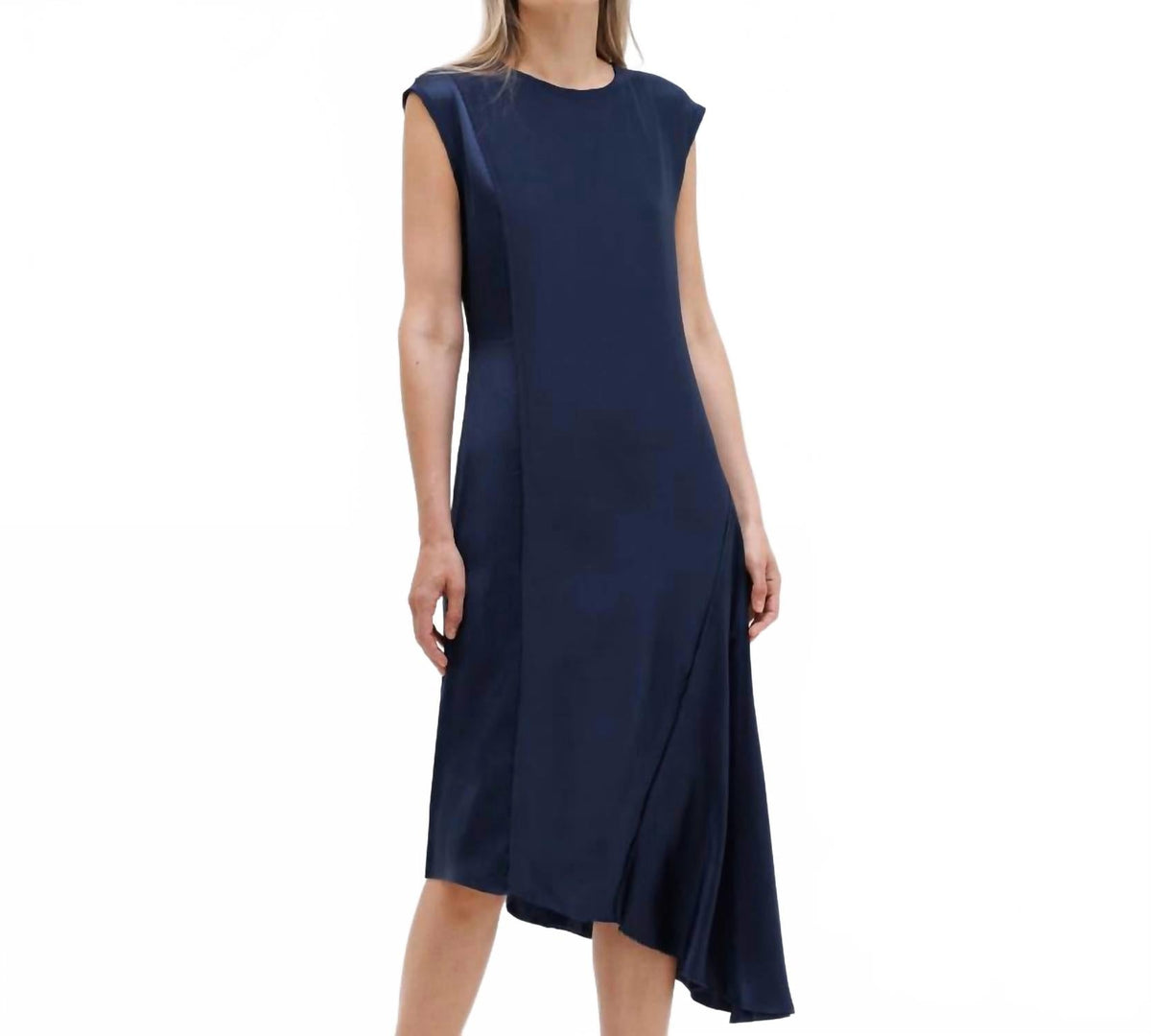 Go Posh Splice Dress In Ink