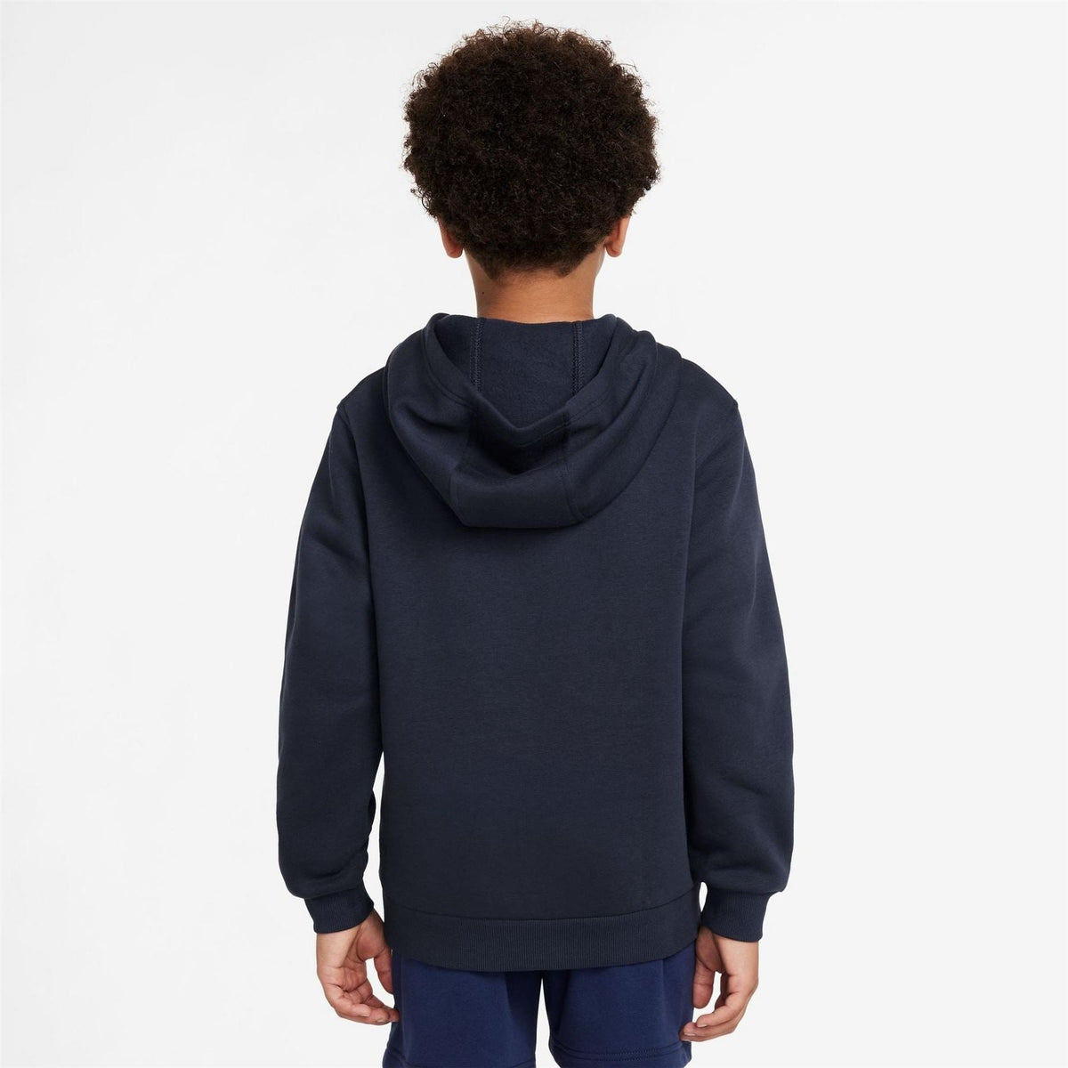 Nike Club Fleece Logo Print Hooded Long Sleeve Sweatshirt