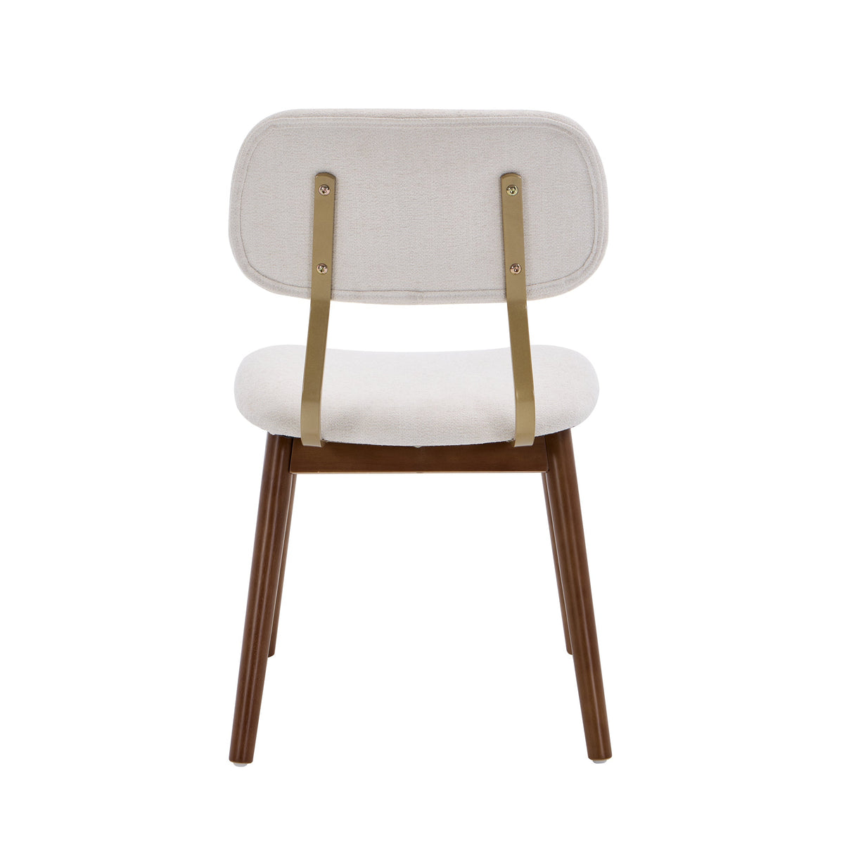 Set of 2 Wooden Upholstered Dining Chairs