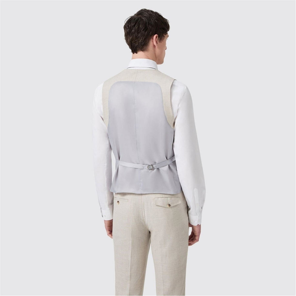 Twisted Tailor Slim Fit Check Waist Coat