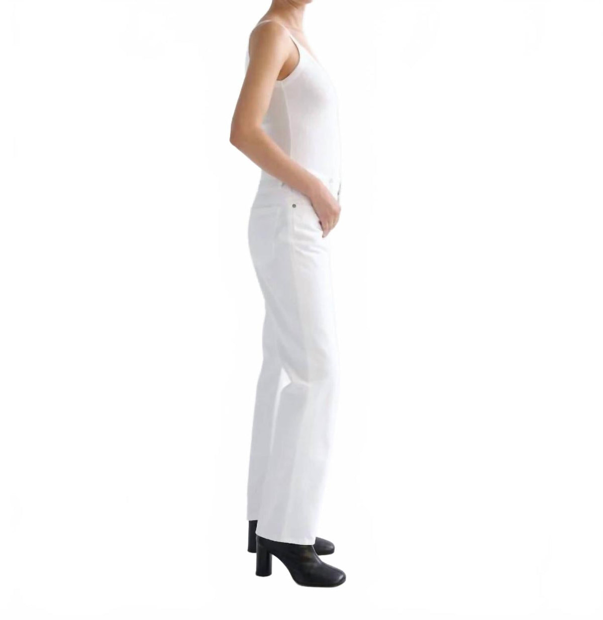 Lana Straight Jeans In Marshmellow