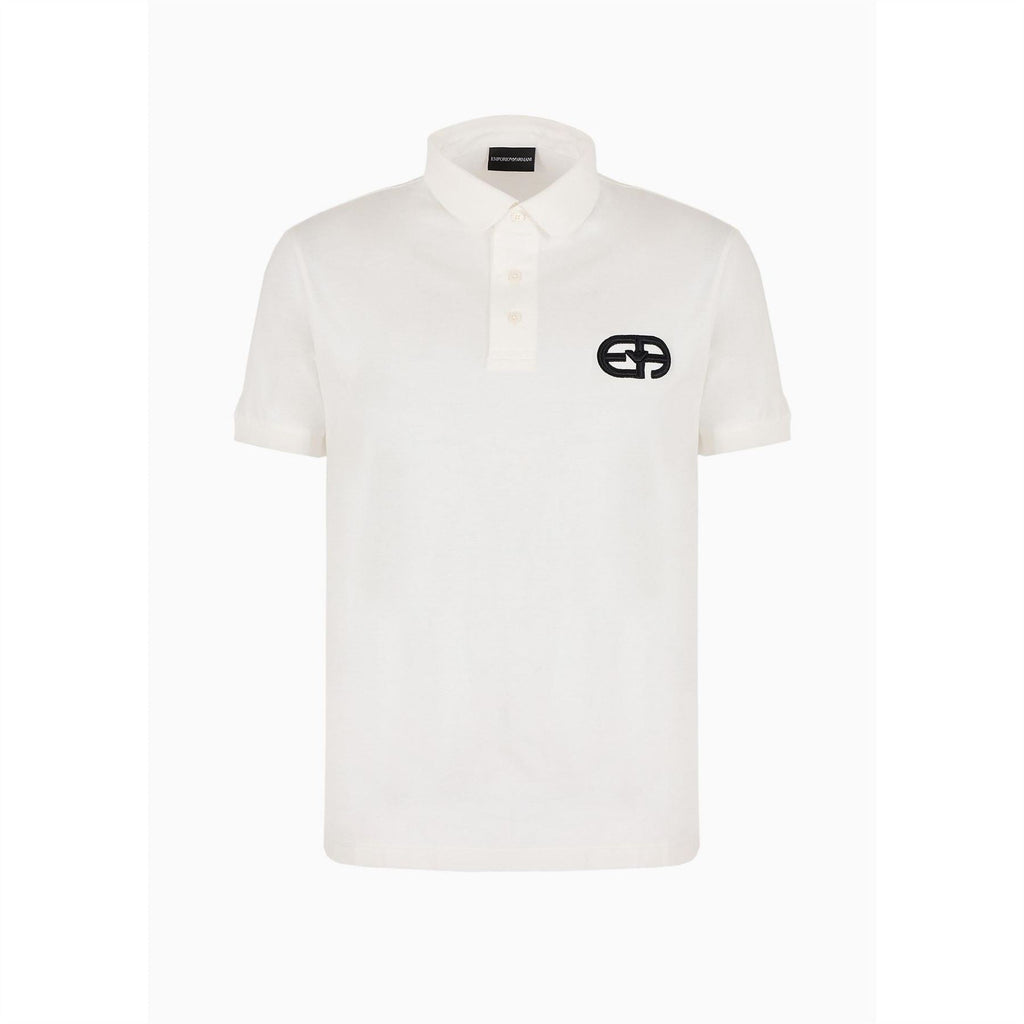Emporio Armani EA7 Regular Fit Polo Shirt with Embossed Logo