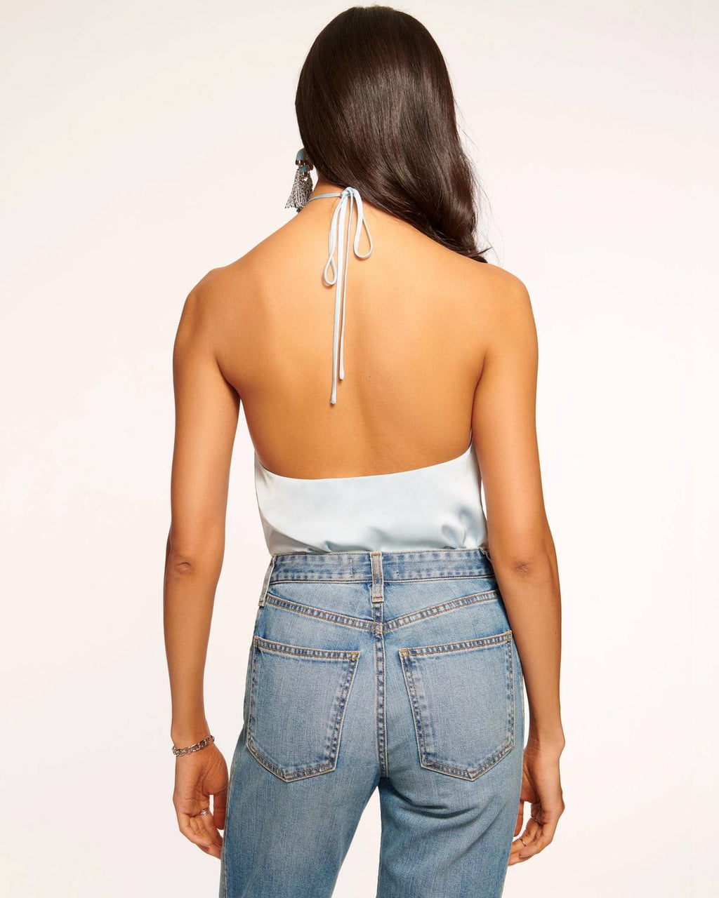 Devin Halter Top In Crystal Blue