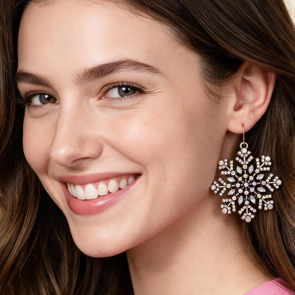 Snowflake Dangle Earrings