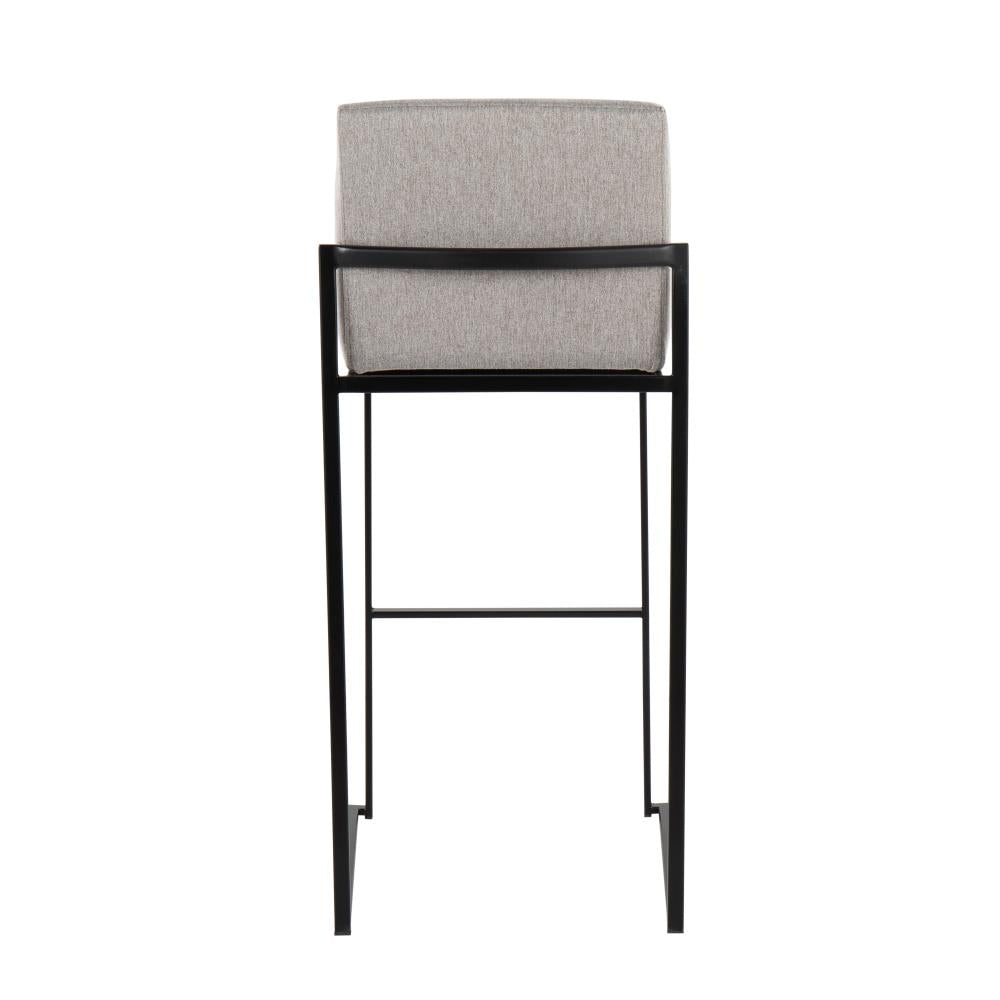 Modern Upholstered Bar Chairs with Padded Backrests