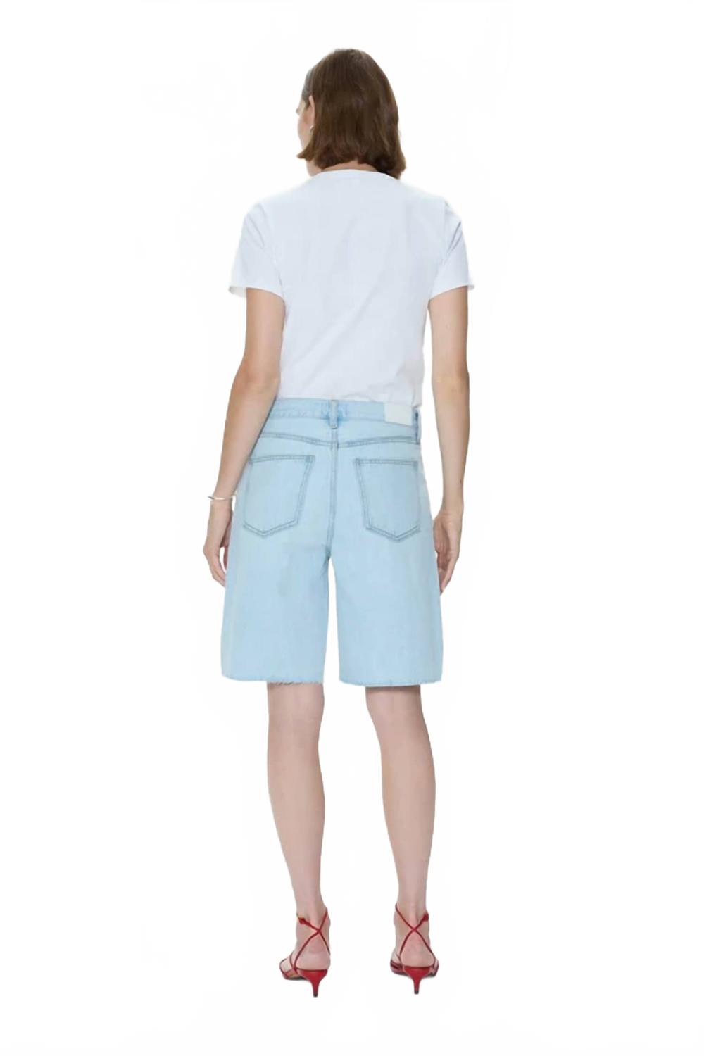 Nolan Relaxed Jean Shorts In Postcards Vintage