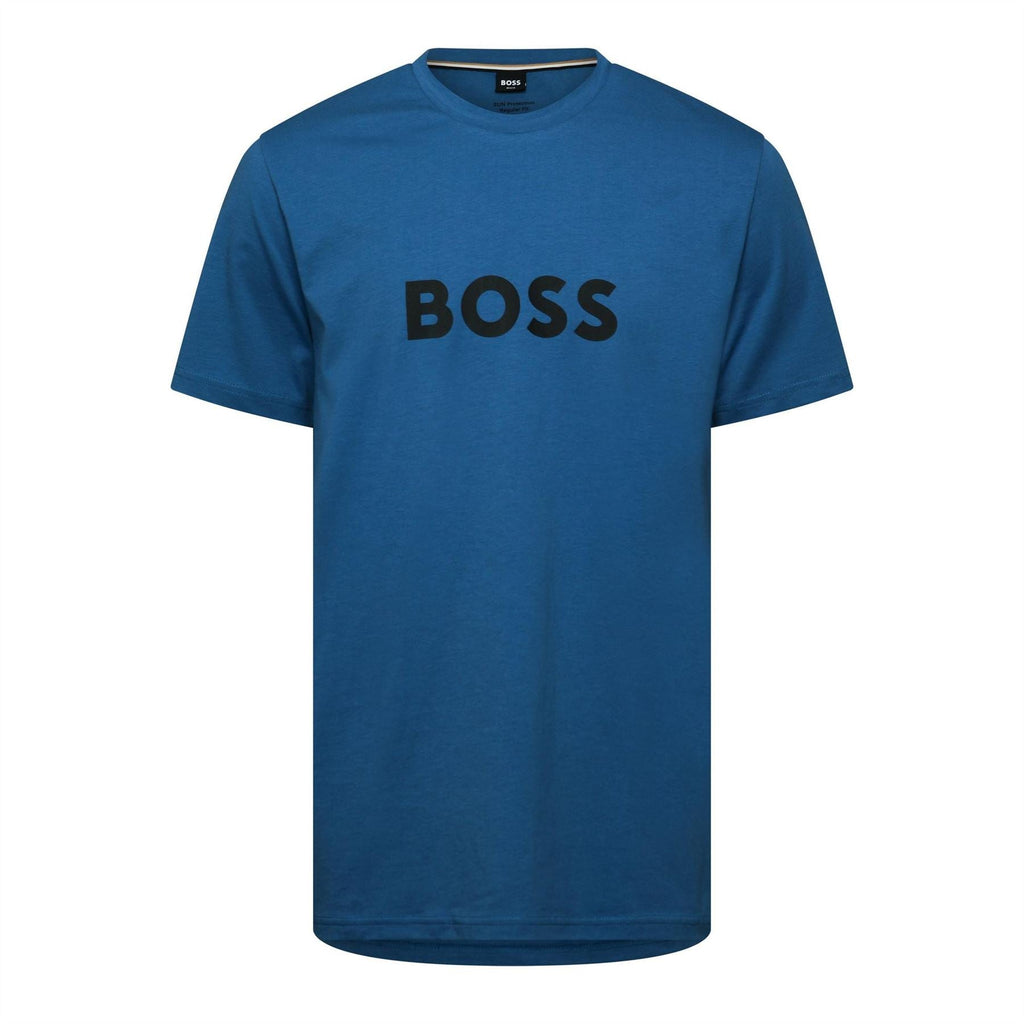 Boss Wordmark Printed Logo Crew Neck Short Sleeve T-Shirt