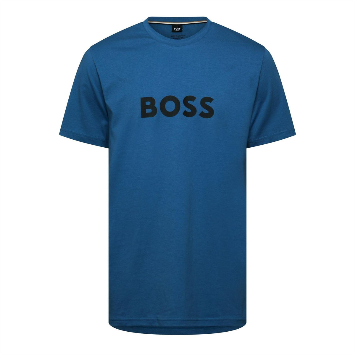 Boss Wordmark Printed Logo Crew Neck Short Sleeve T-Shirt