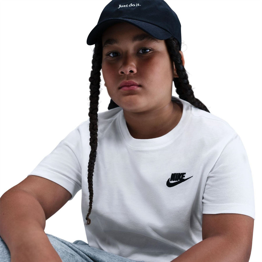 Nike Logo Print Crew Neck Short Sleeve Jersey T-Shirt
