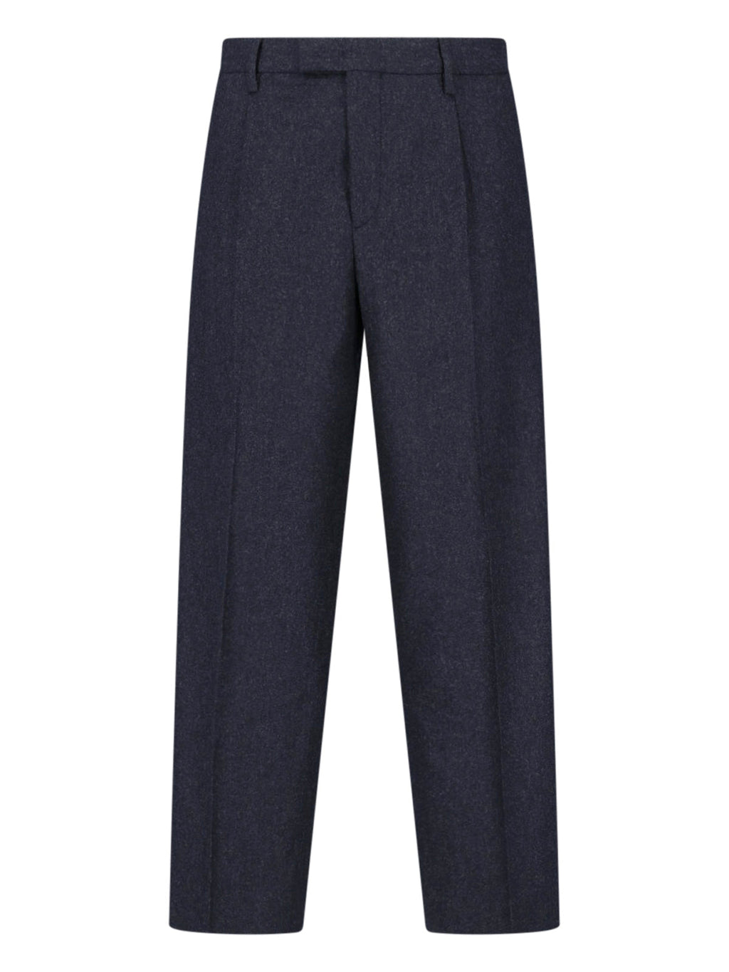 Dark Grey Marguttas High-Waisted Virgin Wool Straight-Leg Pants