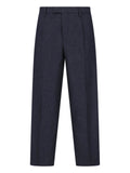Dark Grey Marguttas High-Waisted Virgin Wool Straight-Leg Pants