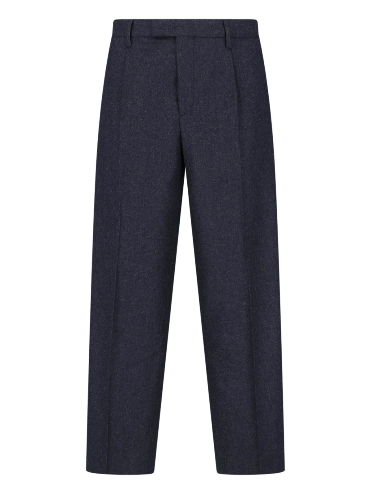 Dark Grey Marguttas High-Waisted Virgin Wool Straight-Leg Pants
