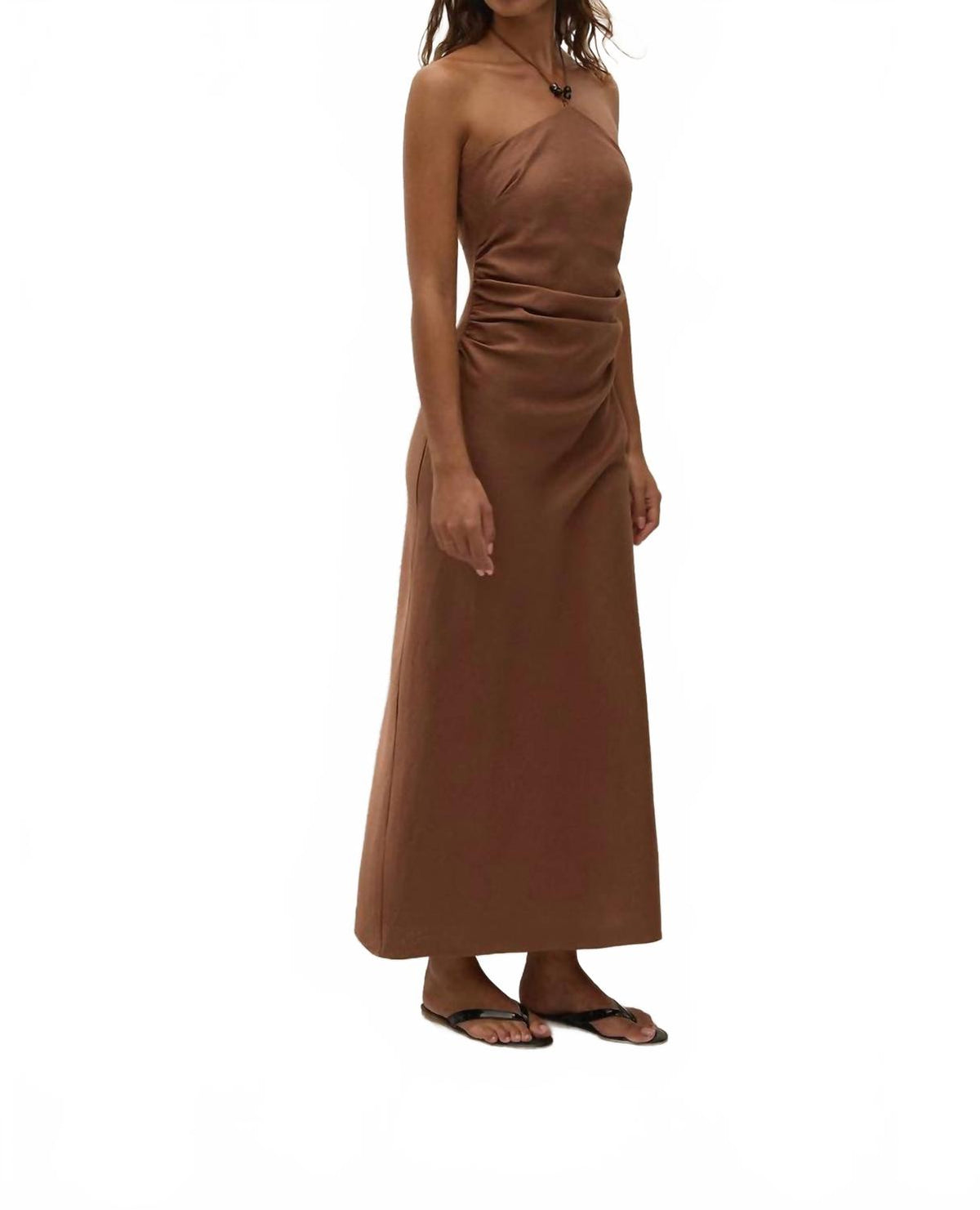 Natalia Midi Dress In Cacao
