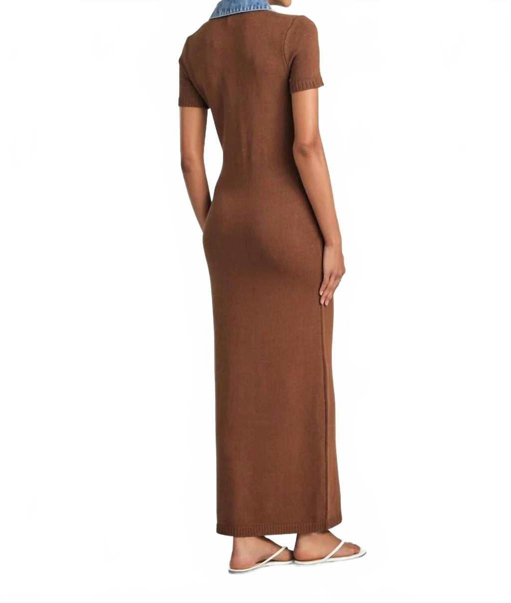 Reye Knit Maxi Dress In Lakeside/cedarwood