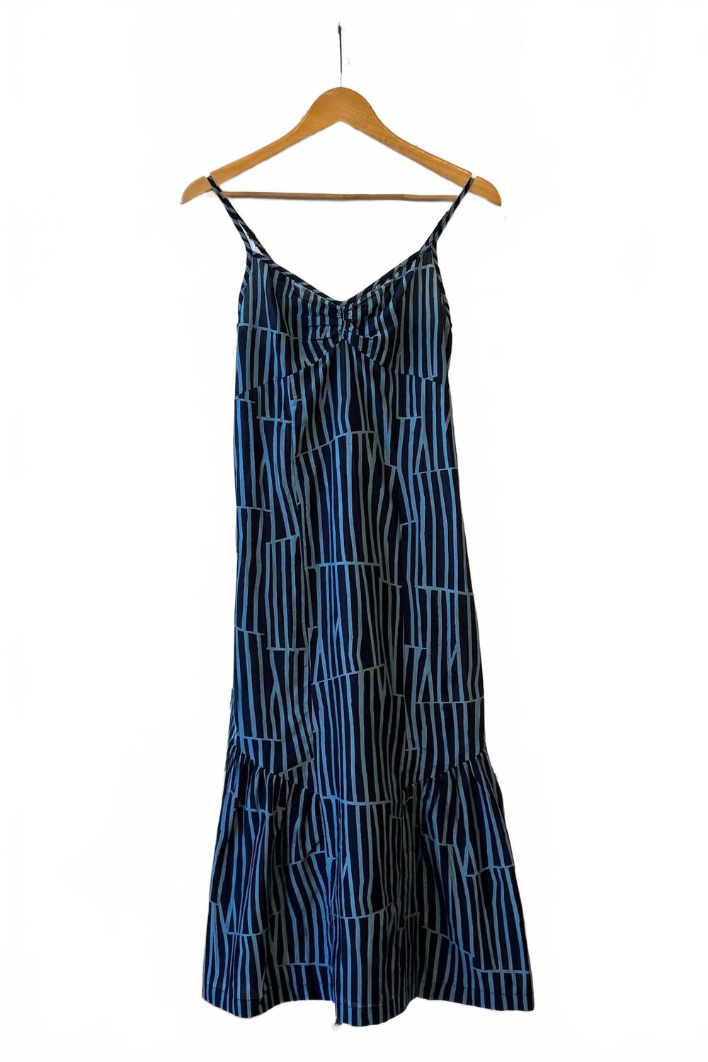 Katie Dress In Woodcut Black Citadel