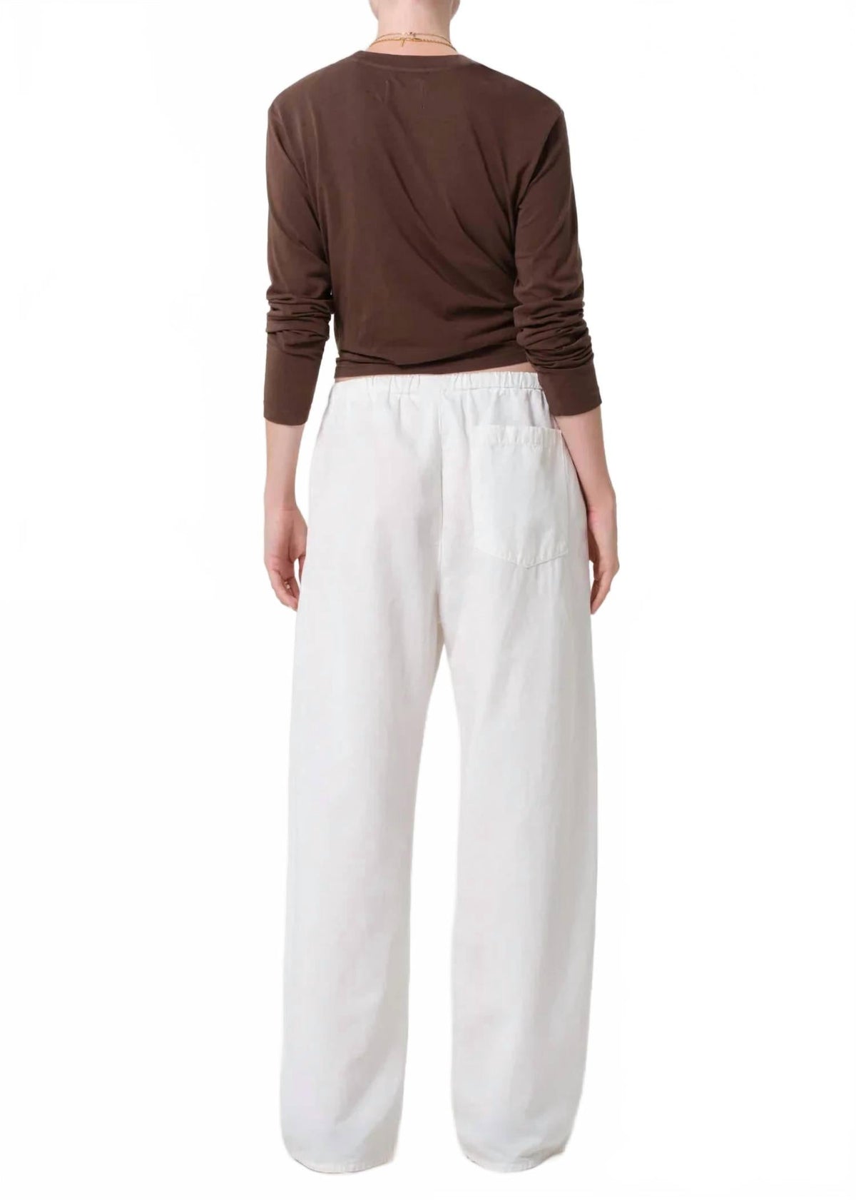 Aurora Wide Leg Pants In Cream