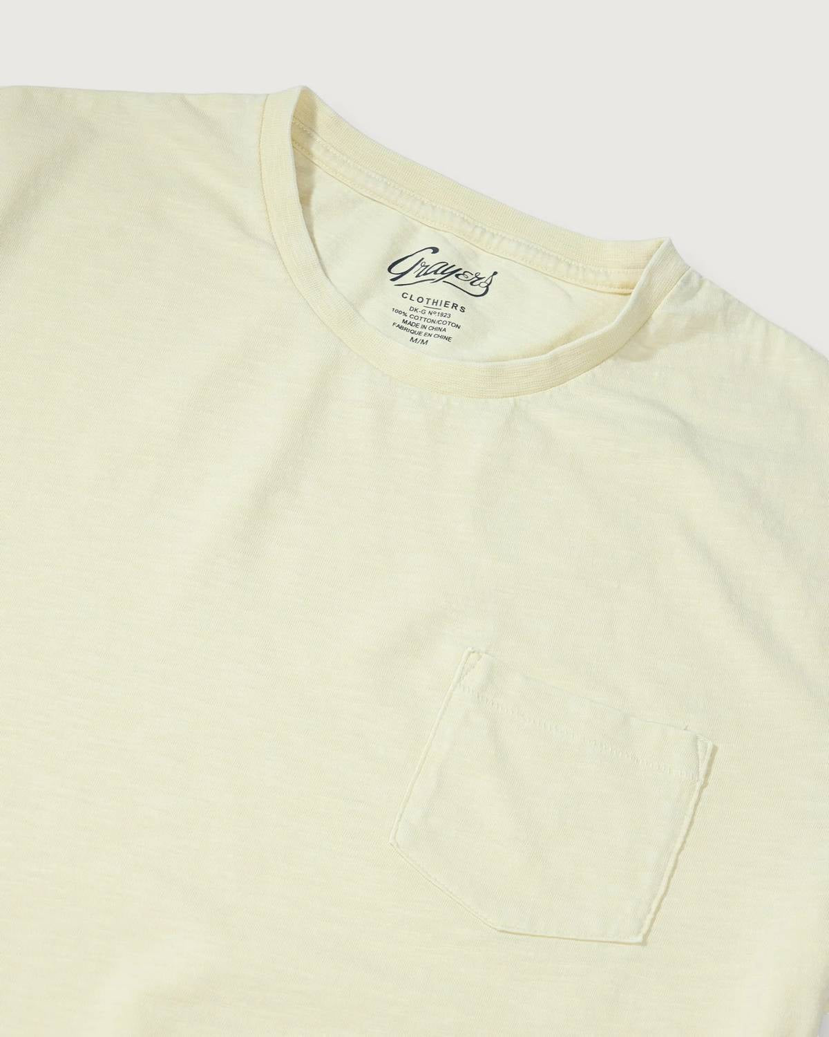Men's Sunwashed Pocket Tee In Cloud Cream