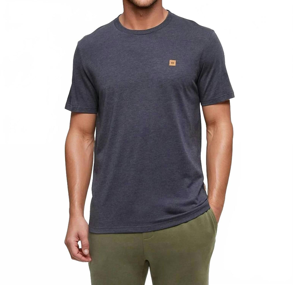 Classic Baker Tee In Blue Heather