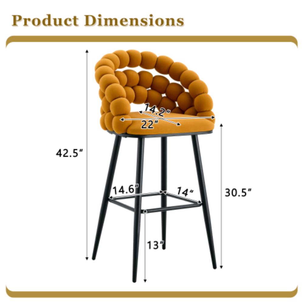 Contemporary Bubble Back Kitchen Stools