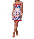 Mediterranean Mini Dress In Multi