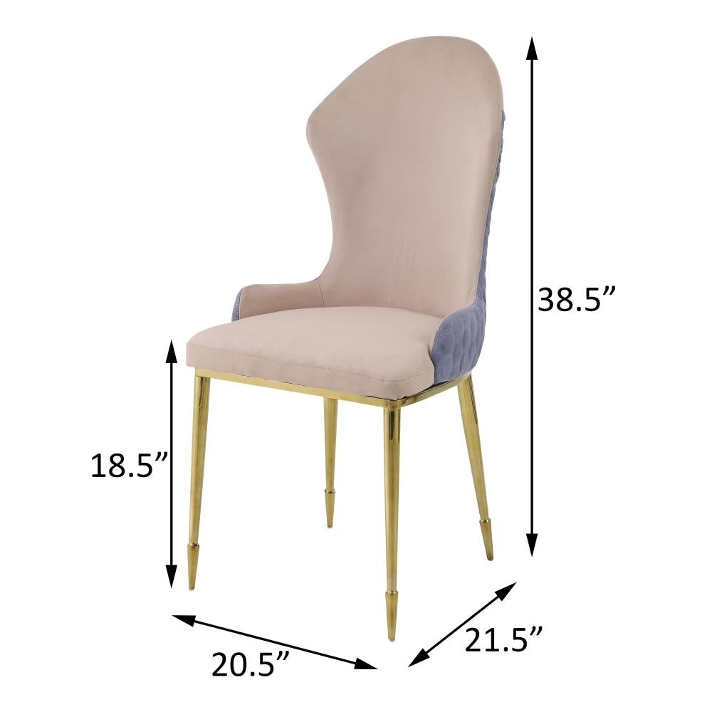 Upholstered Dining Chairs with Sloped Armrests