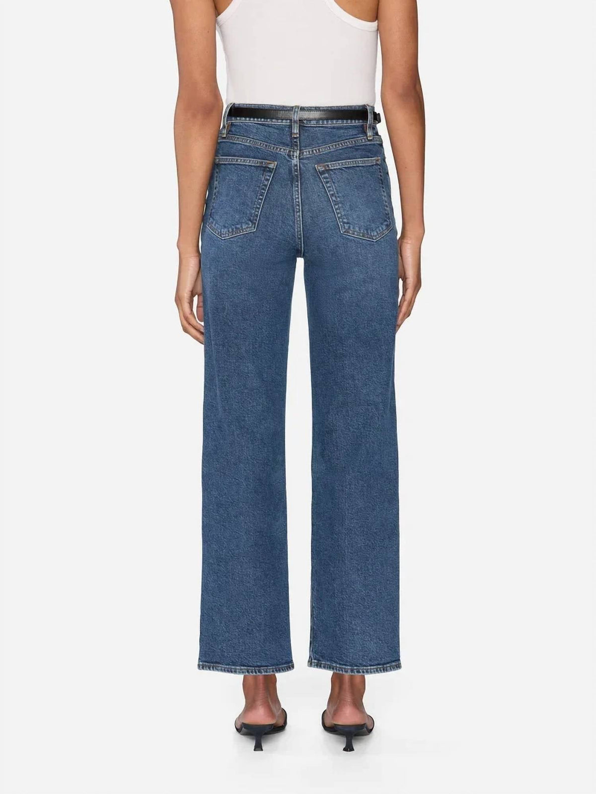 Ultra High Rise Wide Leg Jeans In Archie