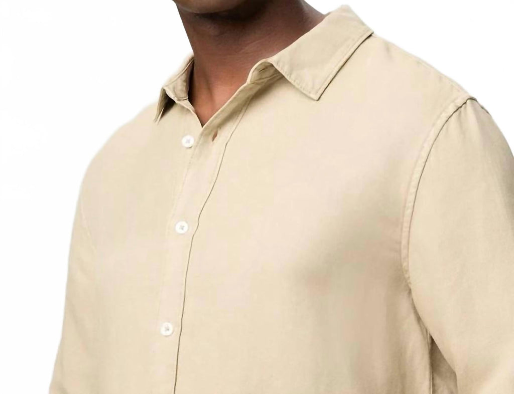 Peters Long-Sleeve Button-Up Shirt In Light Vulcan