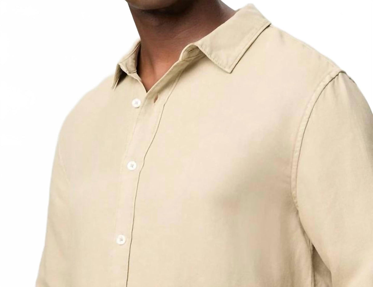 Peters Long-Sleeve Button-Up Shirt In Light Vulcan