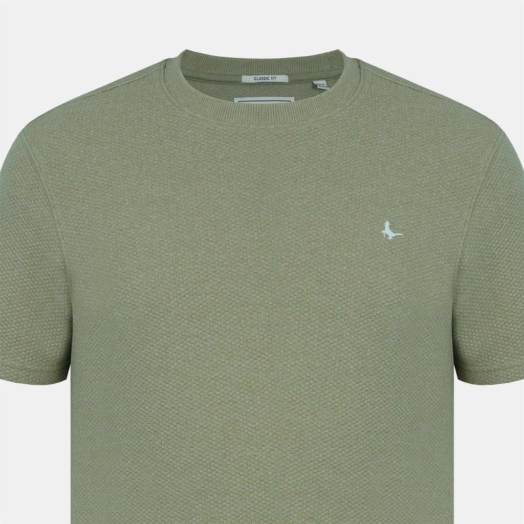 Jack Wills JW Bubble Texture Cotton Short Sleeve Crew Neck Oversized T Shirt
