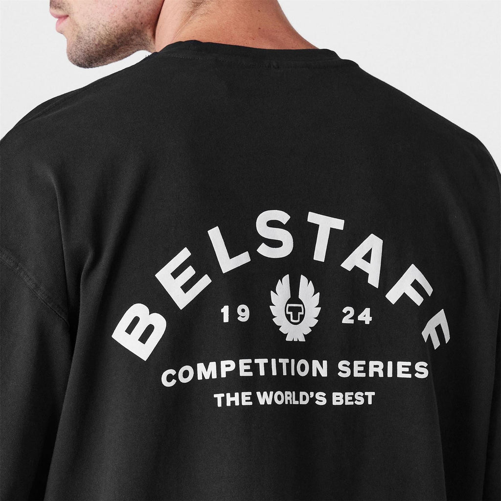 Belstaff Mens Drop Shoulder Oversized T Shirt