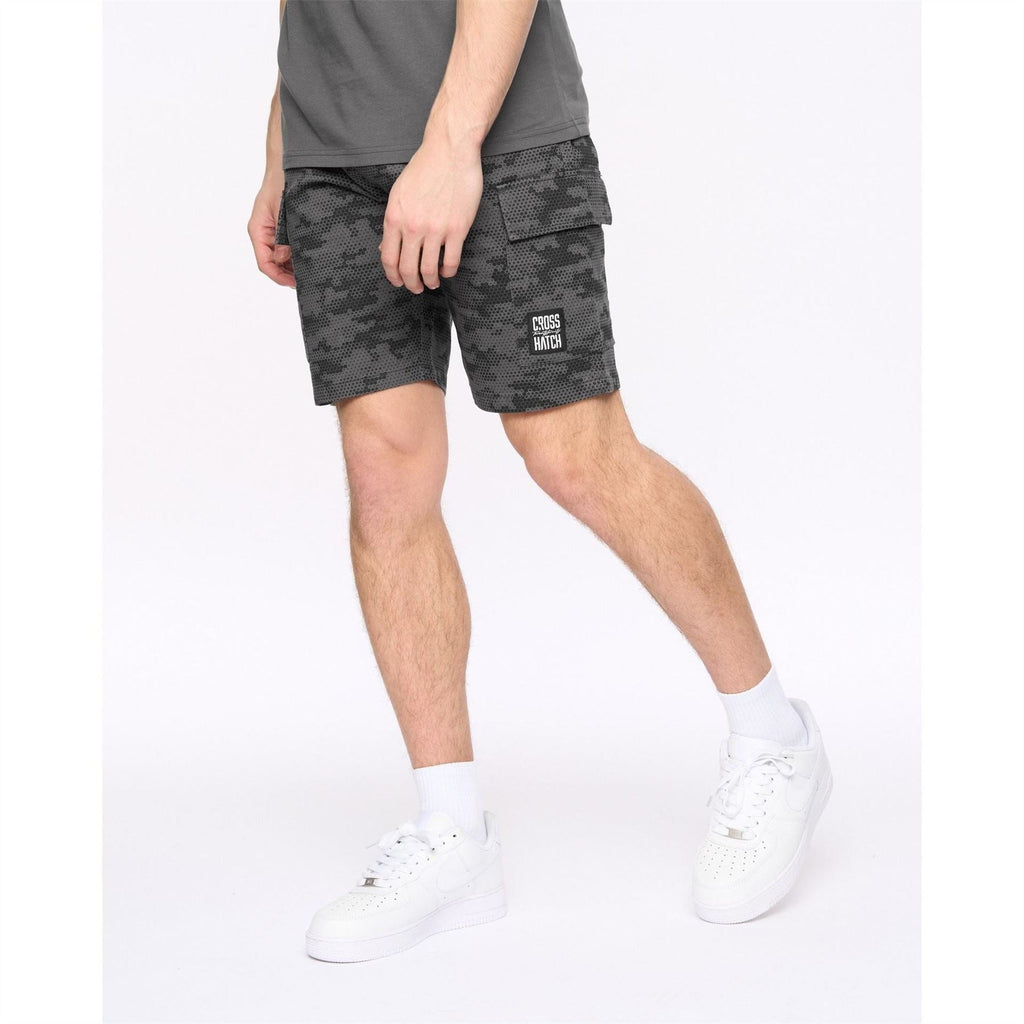 Crosshatch Blansmoore Solid Bermuda Shorts with Elasticated Waistband