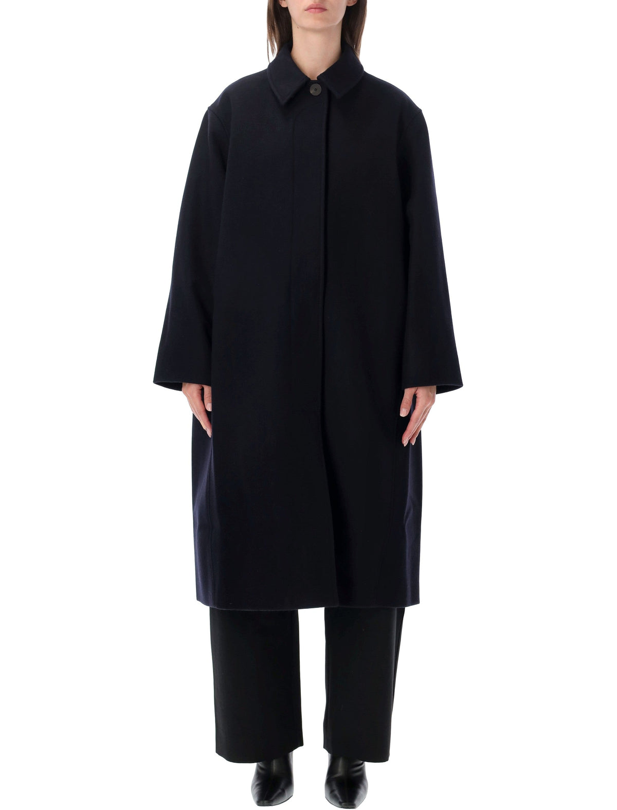 Rounded Silhouette Overcoat
