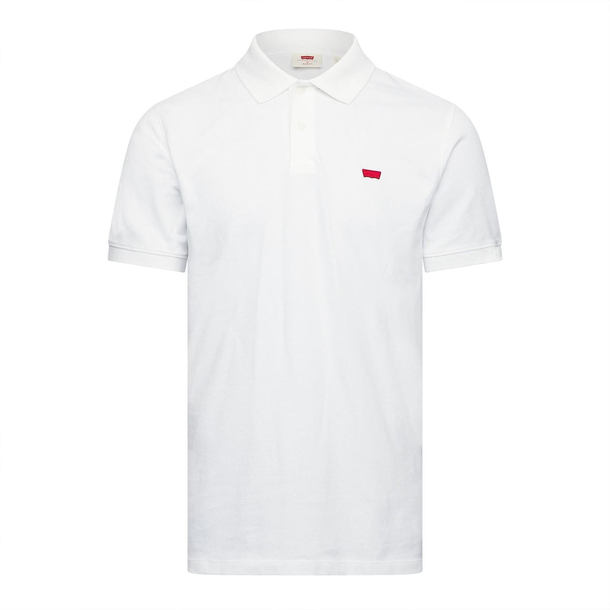 Levis Slim Housemark Polo Bright Whi
