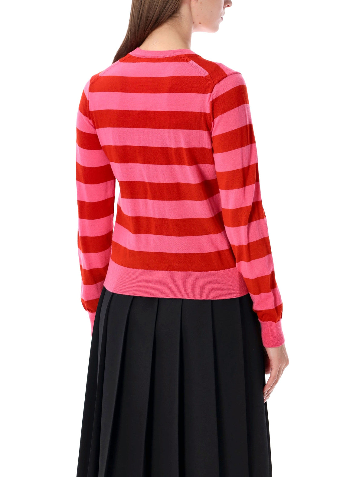 Stripe Striped Round Neck Cardigan
