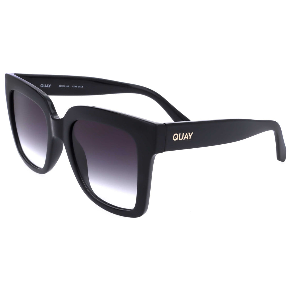 Quay Women's 58mm Black Sunglasses ICY-BLKFAD-58