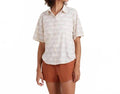 Bless Up Stretch Shirt In Eggshell
