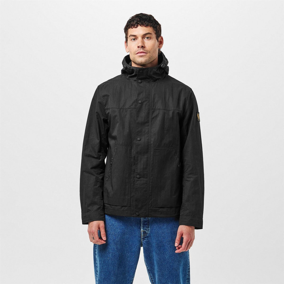 Belstaff Mens Water Resistant Lightweight Rain Anorak