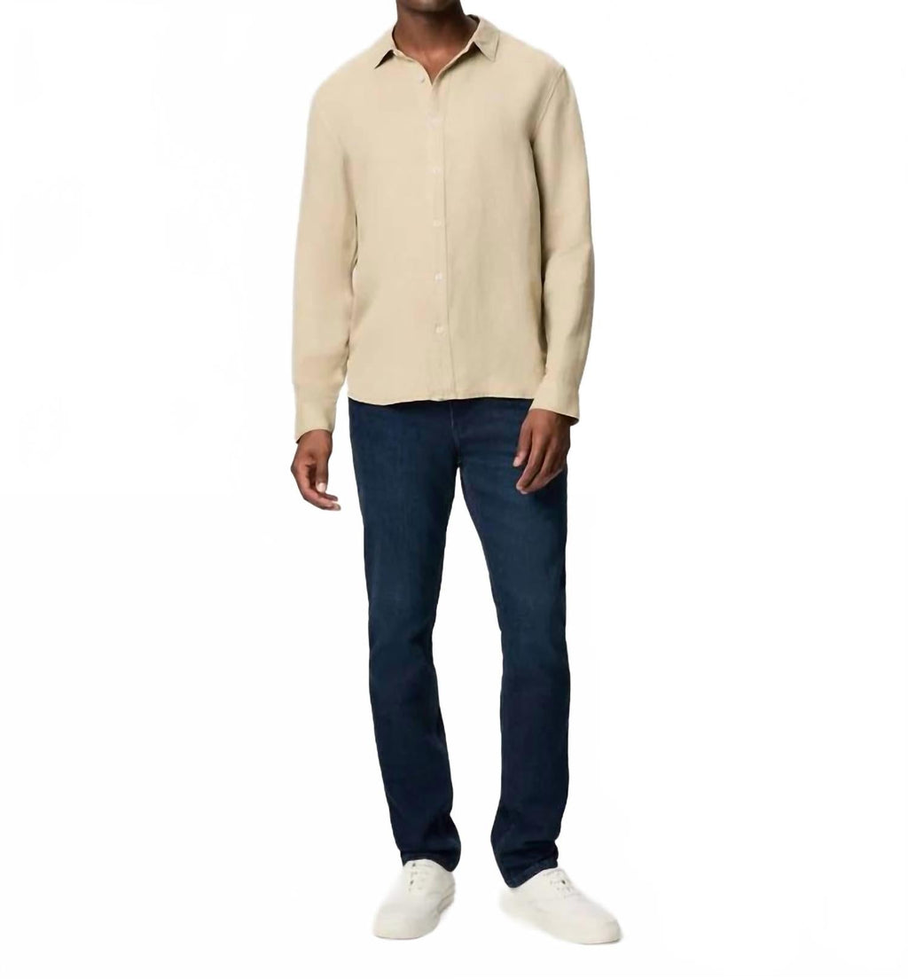 Peters Long-Sleeve Button-Up Shirt In Light Vulcan