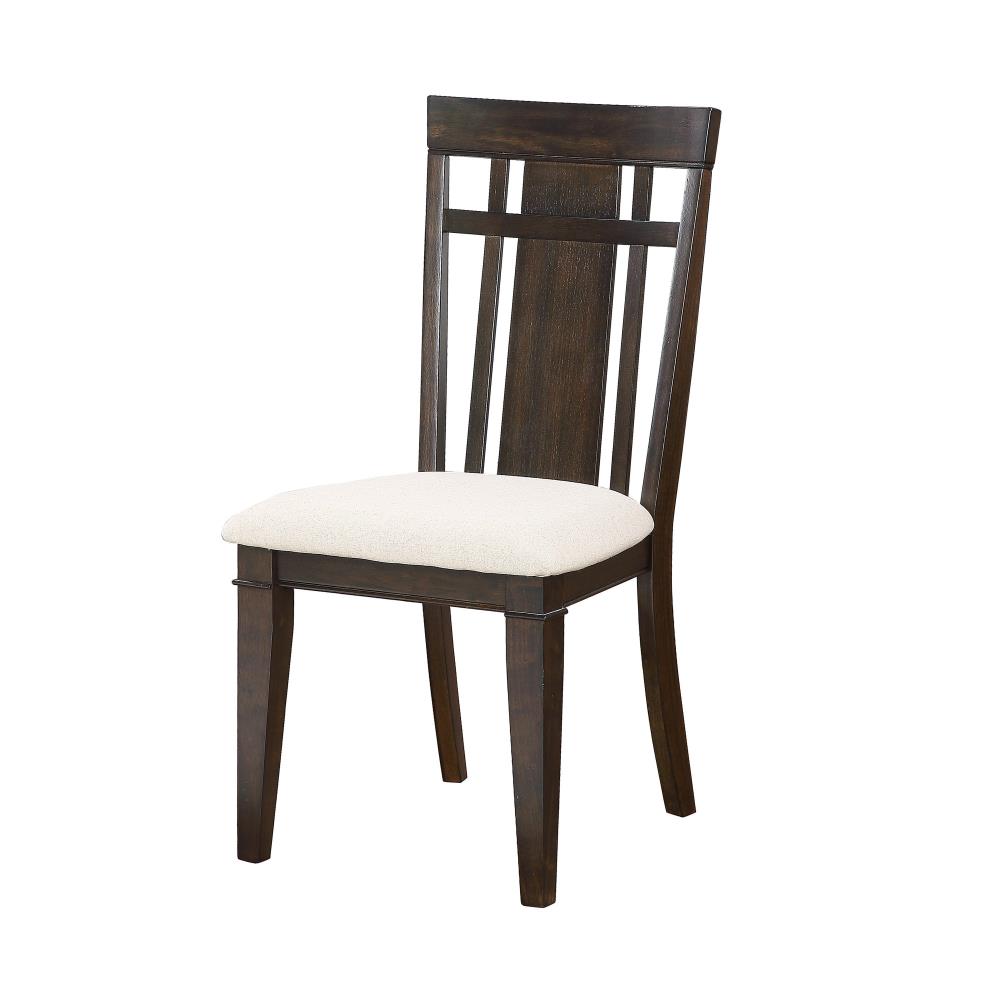 Set of 2 Upholstered Dining Chairs with Wood Frames