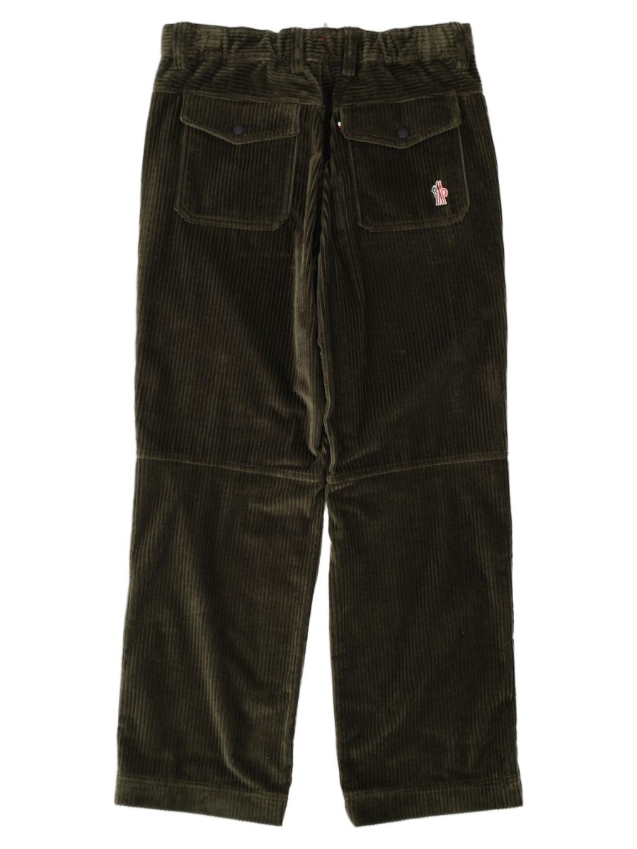 Wide Leg Mid-Rise Corduroy Pants