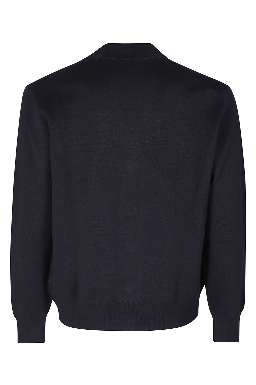 Blue Merino Wool V-Neck Cardigan